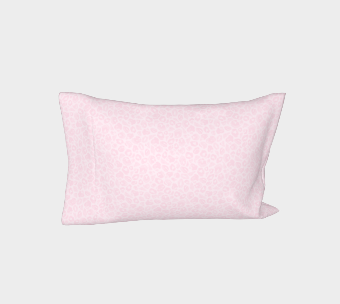 Pink Wild Child Leopard Silk Standard Pillow Sleeve