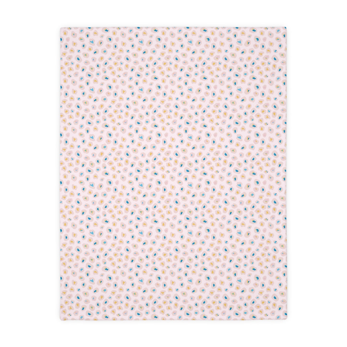 Pink Funfetti Blanket Velveteen Microfiber Blanket (Two-sided print)