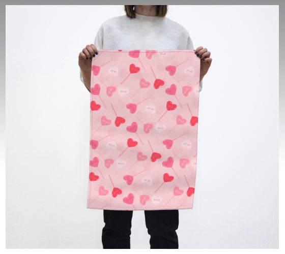 XOXO Sweet Valentine Tea Towel