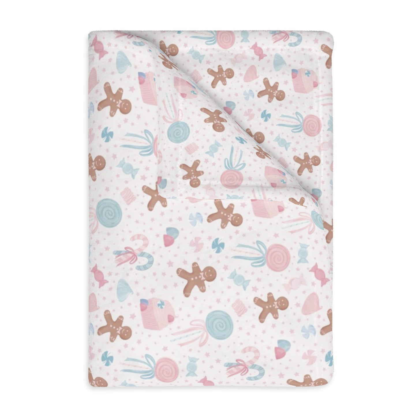 SugarPlum Christmas Velveteen Microfiber Blanket (Two-sided print)