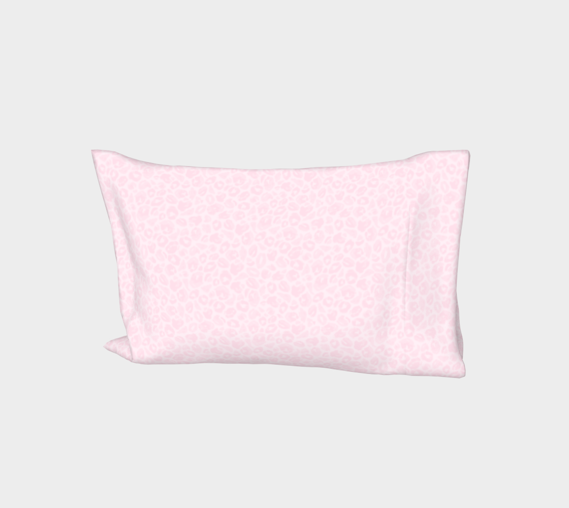 Pink Wild Child Leopard Silk Standard Pillow Sleeve