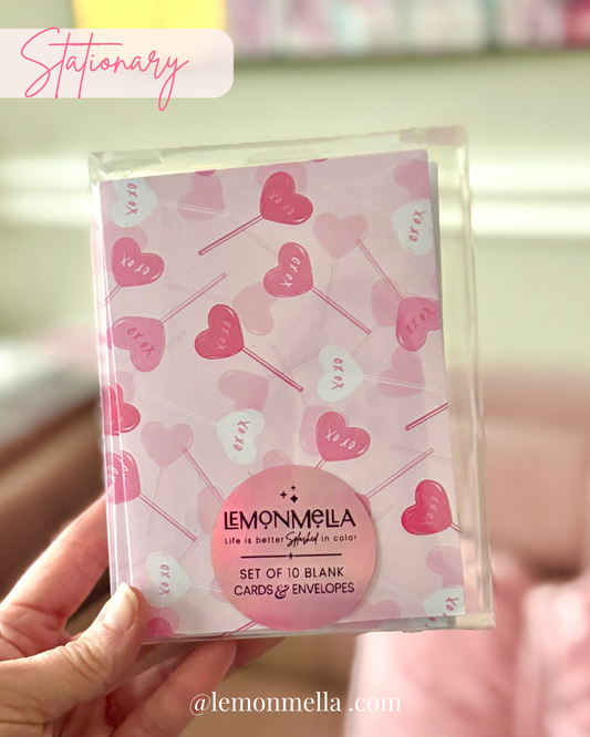 XOXO Sweet Valentine Stationary Set of 10