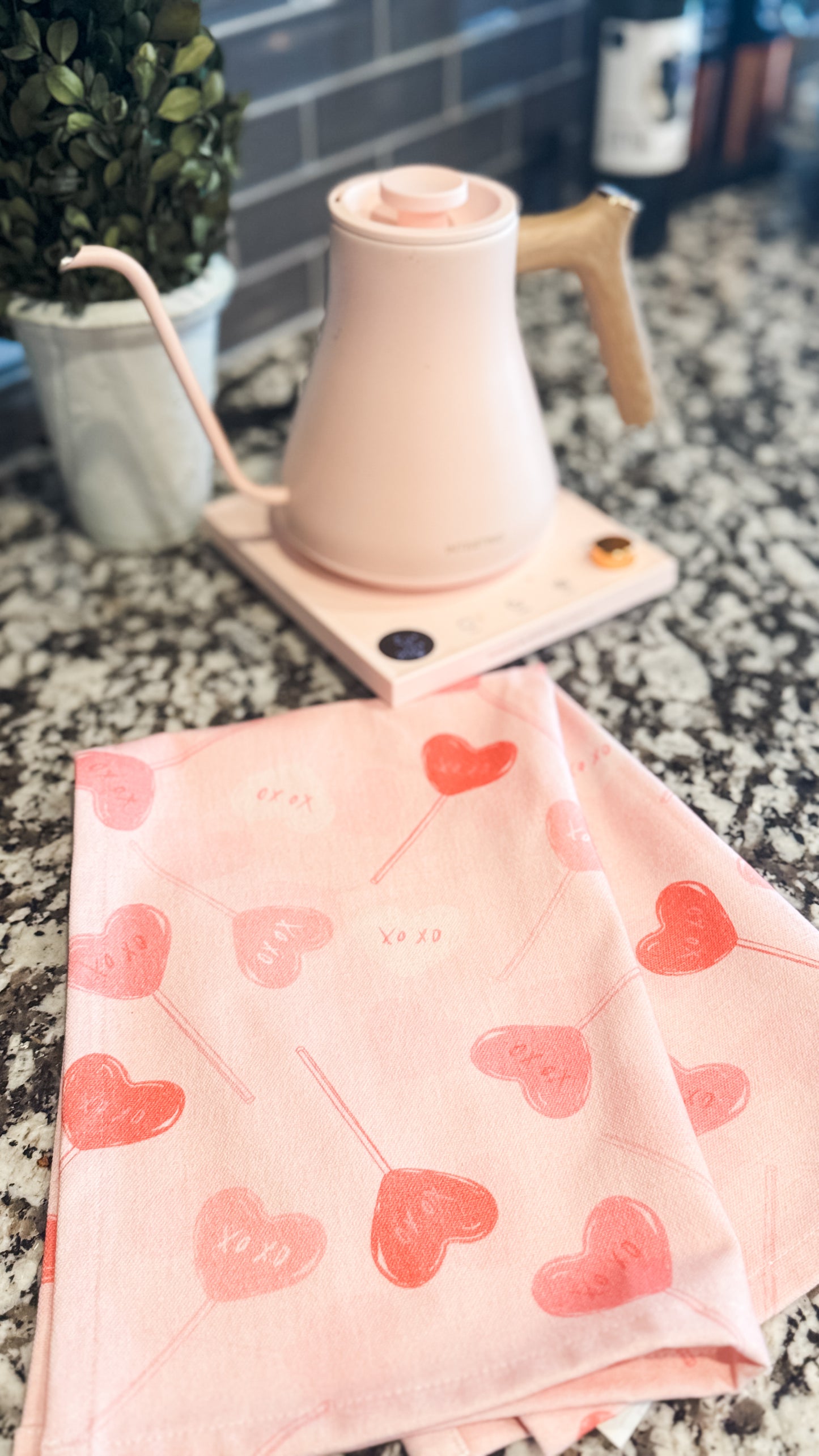 XOXO Sweet Valentine Tea Towel