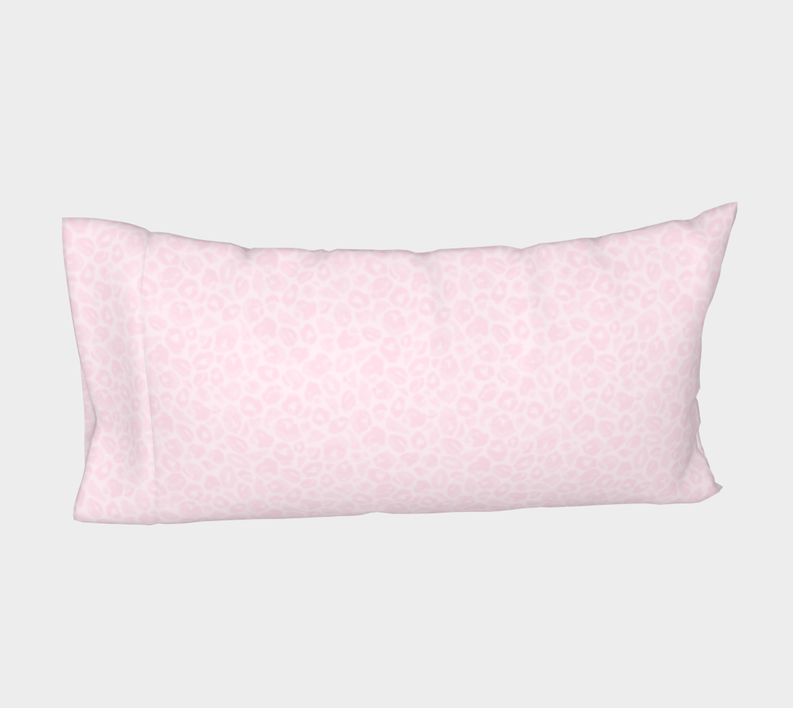 Pink Wild Child Leopard Silk Standard Pillow Sleeve