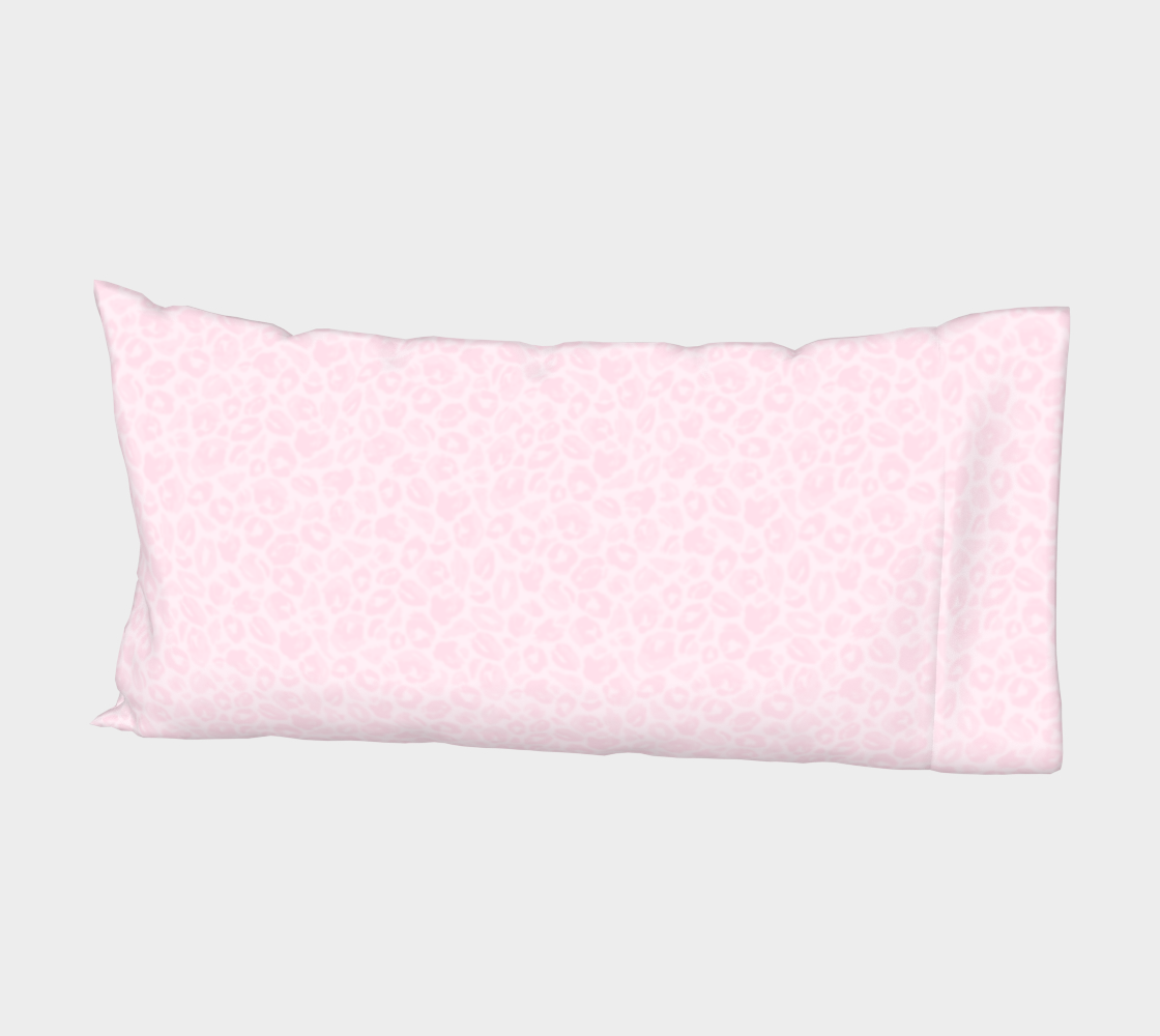 Pink Wild Child Leopard Silk Standard Pillow Sleeve